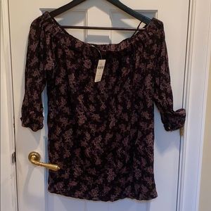 NWT Deletta Anthropologie Off the shoulder top